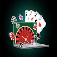 Mobile phone showing mnl63 app interface with live casino and sports betting